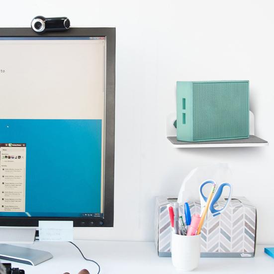 Wall Storage Rack Storage Acrylic Mini Multifunctional Items Smart Speaker Bedside Storage Holder