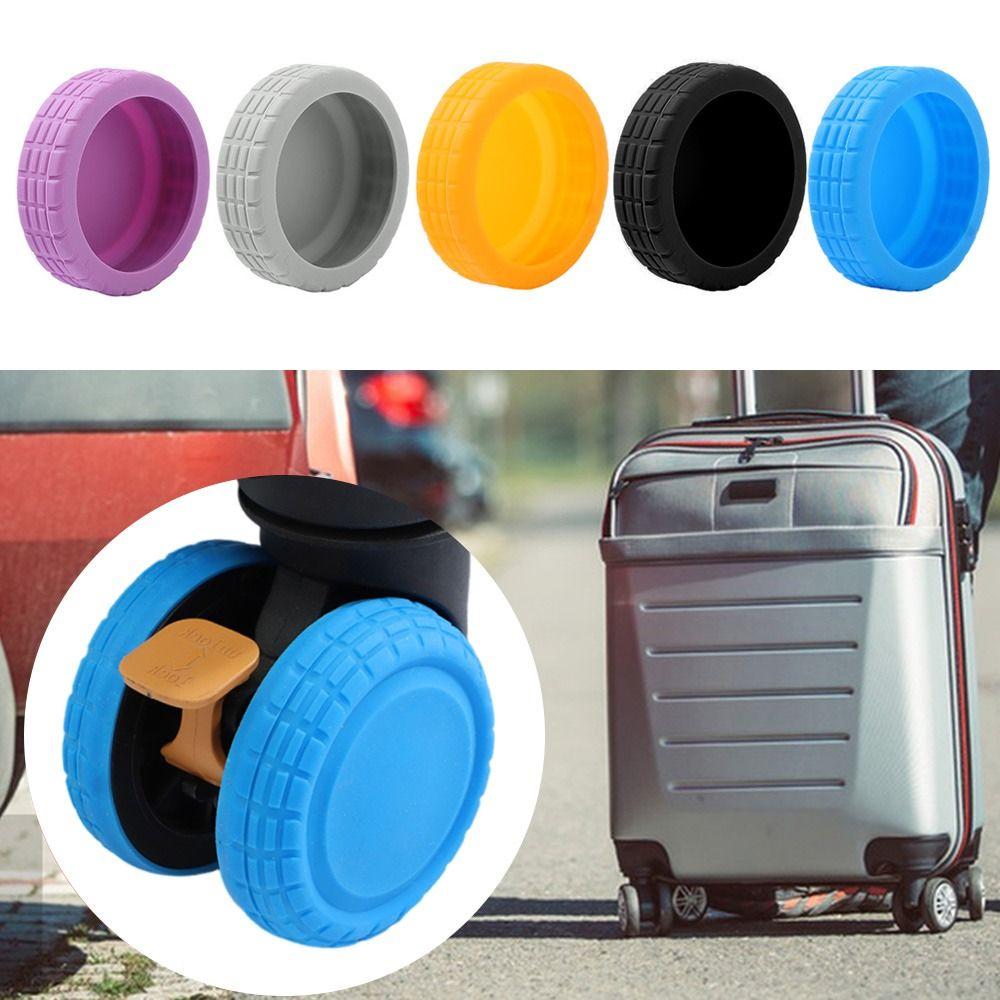 Silicone Luggage Wheels Protector Suitcase Parts Axles Noise Wheels Guard Cover Suitcase Wheels Protection Cover