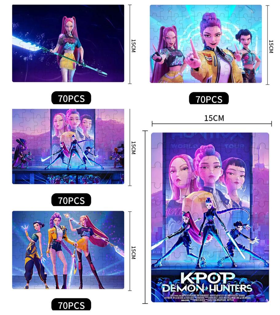 Nuevo kpop Caza de Brujas Puzzle Cazadores de Demonios Rumi Juguete Ensamblado Modelo Puzzle Regalo