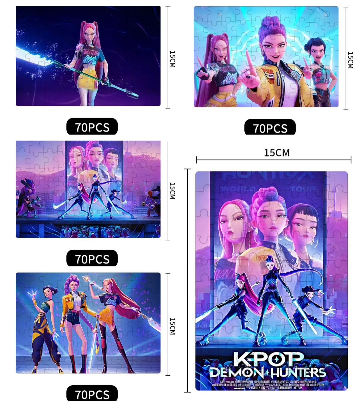 Новый пазл по мотивам K-pop  Охота на ведьм ,  Охотники на демонов  Руми, собранная игрушка-пазл, подарок.