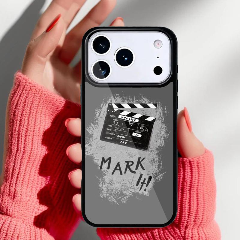 Film Movie Clapper Board Phone Case for iPhone 17 16 15 14 13 Pro Max Back Cover for 12 11 Pro Coque