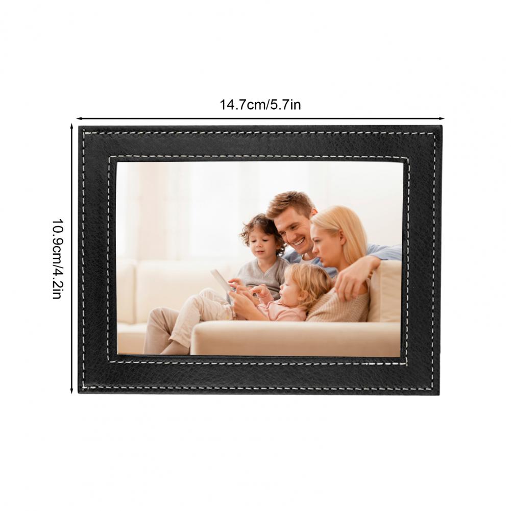 Car Sun Visor Photo Frame 4x6 Faux Leather Picture Holder for Car Displays Your Photographs Both Vertically And Horizontally Car