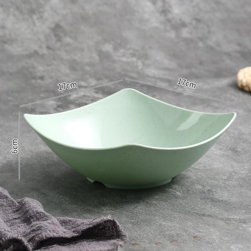 

Nordic Green Square Corner Bowl - 6 Piece Set
