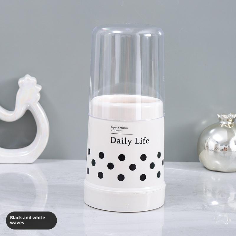 

1PC Dustproof Chopstick Bucket With Lid Kitchen Tableware Spoon Storage Box Household Storage Rack Holder Drain Chopstick Rest