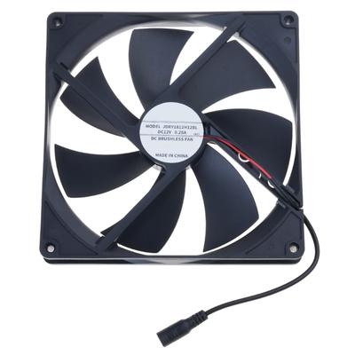 18025mm 12V Abluftventilator mit 5,5x2,1mm Stecker 53CFM Leiser Betrieb für Netzwerkausrüstung und Hauslüftung