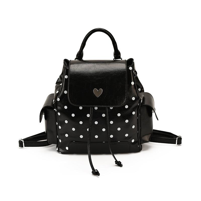 Schoolbag high value polka dot backpack 1011 summer new large capacity junior high school student schoolbag college student commuter backpack