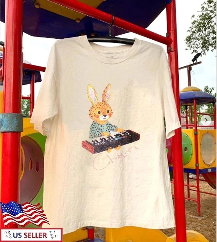 Clairo Charm Rabbit 2025 Merch Natural T-shirts S-5XL 4XL