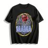 Blessed Mama Plaid Heart Sequin Print Casual Top Pure Cotton T-shirt