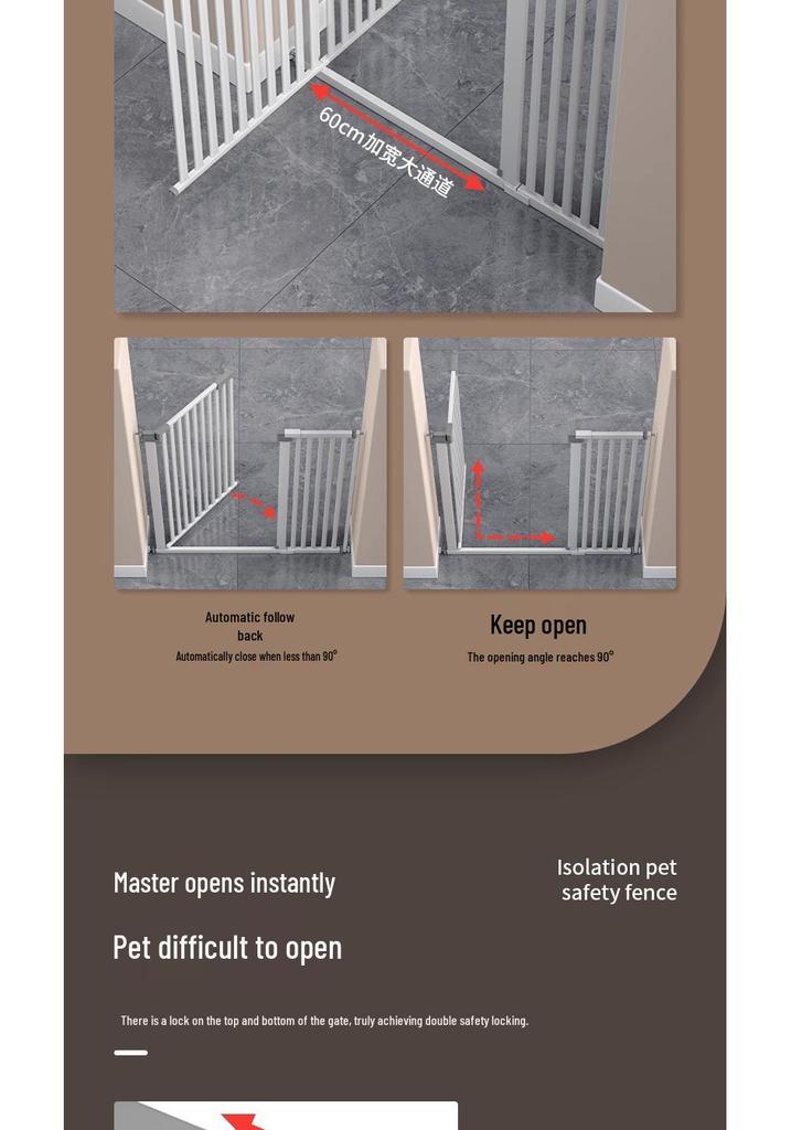 Heightened Cat-Proof Pet Barrier: No-Drill Indoor Door & Balcony Fence