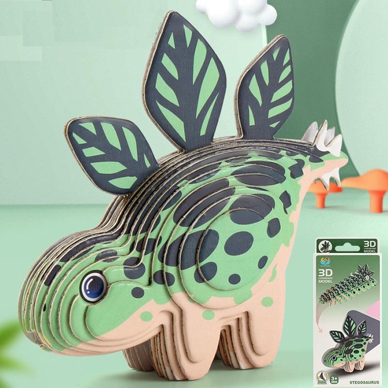 Dinosaur 3d Paper Puzzle For Kids