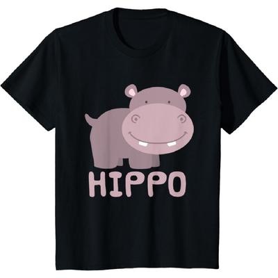 Niedliches Nilpferd T-Shirt für Jungen Mädchen Niedliche Nilpferd Shirts Geschenke T-Shirt