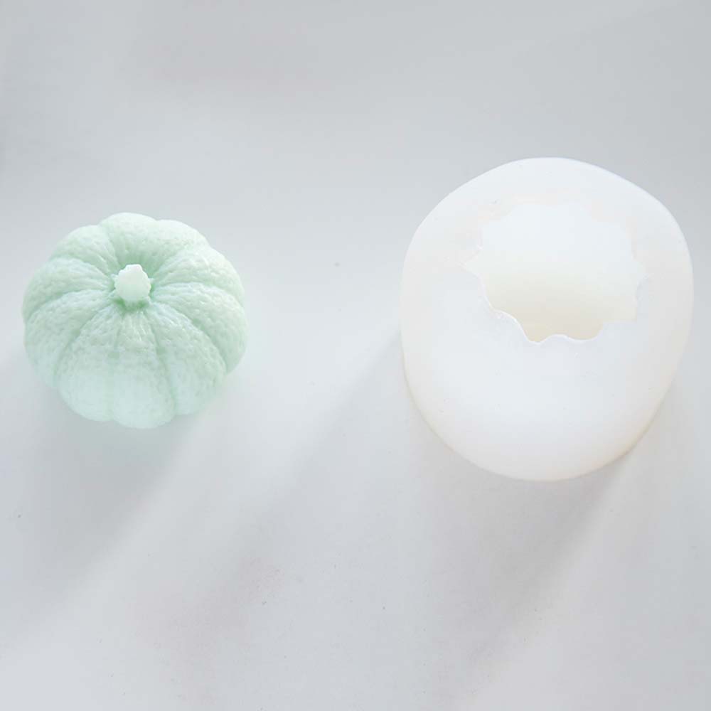 Fondant Handmade Halloween Silicone Pumpkin Soap Candle Mold Decoration Pumpkin Mold Baking Tool