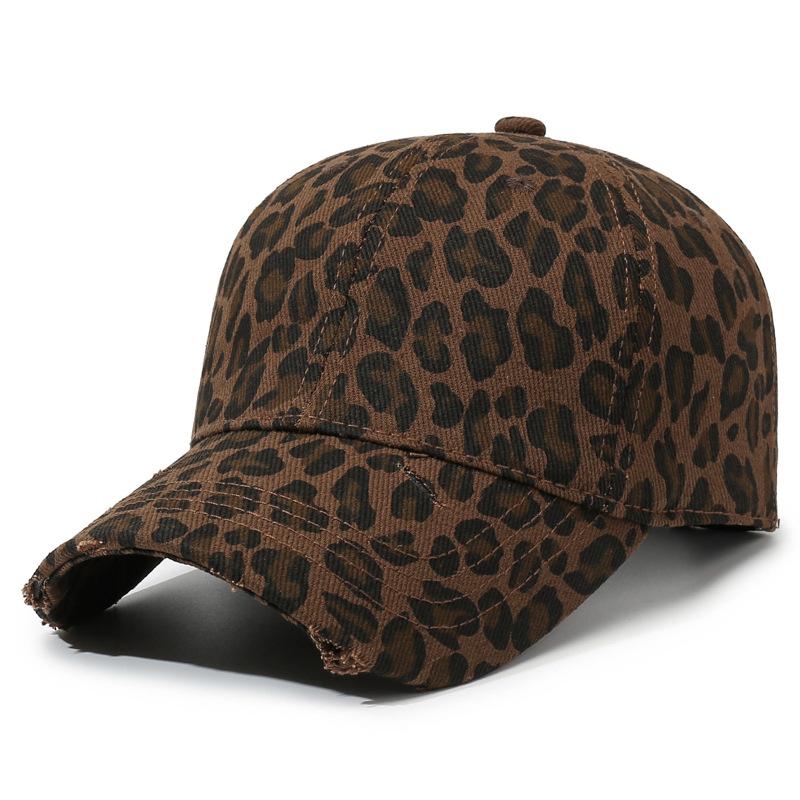 Leopard Print Baseball Cap Unisex Sun Protection Outdoor Cap Spring Autumn Cap