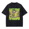 Nie mogę Dzisiaj Jestem Zawalony Koszulką Vintage Spieraną Zabawną Koszulką z Memem Shrek Ogr Męskie Damskie Moda Humor Gotycka Oversize Koszulka