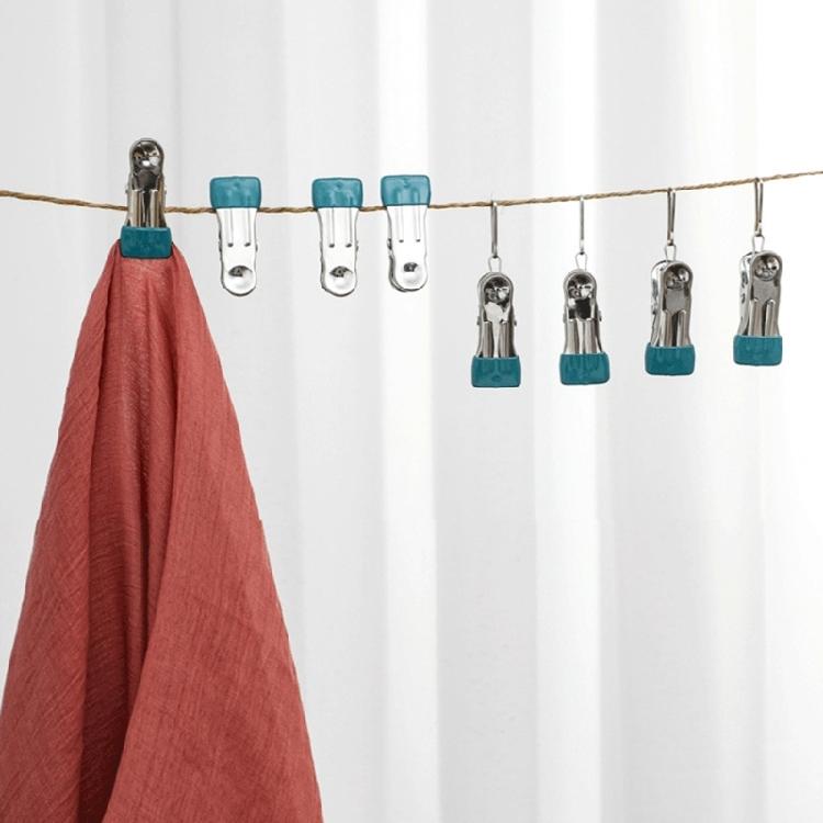 10pcs Sandproof Towel Clamps Heavy Duty Stainless Steel Clothespins Clothes Fasteners for Beach Lovers and Campers Use