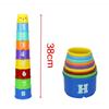 8PCS Educational Baby Toys 6Month Figures Letters Foldind Stack Cup Tower Children Early Intelligence Alphabet Toy for Children