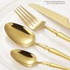 Stainless Steel Small Waist Molding Set, Knife, Fork, Spoon, Set for Hotel, Family Dinner, Out, Non-slip, Feel Good, Full Sets