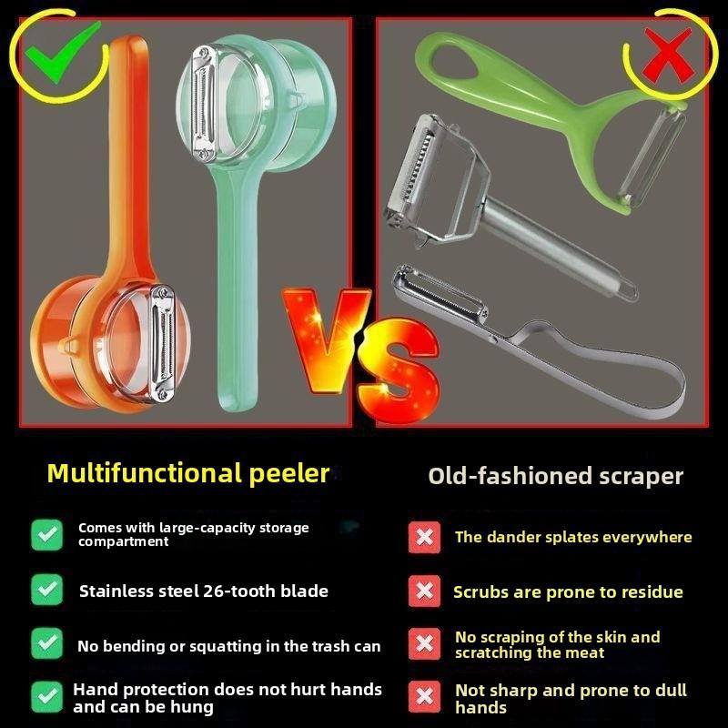 Coltello Speciale per Sbucciare Frutta Multifunzionale Tipo Magazzino Uso Domestico Cucina