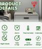 Projection Digital Alarm Clock 180 ° Arm Projection LED Alarm Clock Multifunctional USB Plug In Projector Desktop LED Clock