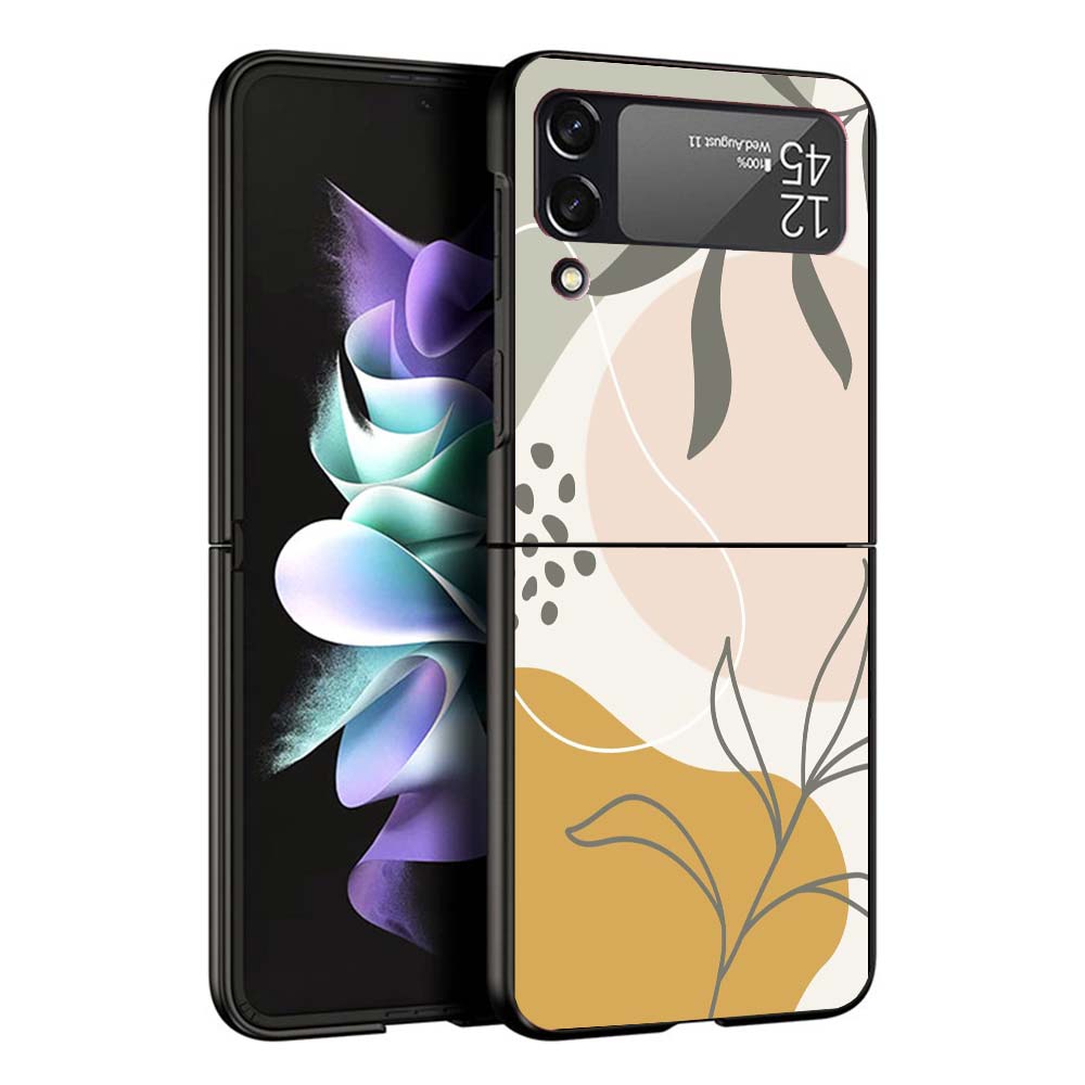 Abstract Women Face Line Phone Case For Samsung Galaxy Z Flip7 Flip6 5G Flip5 Flip4 Flip3 ZFlip 7 6 3 4 5 Shockproof Back Cover