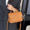 Women's Bag Fashion TOGO Top Layer Cowhide Mailman Casual Handbag Crossbody Versatile Small Square Women