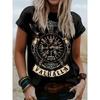 Streetwear Punk Style Graphic Tee Women - Comfortable Breathable Casual Round Neck Short Sleeve Top