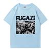 Trendy 2025 FUGAZI Band Graphic Oversized Tee Shirt Streetwear Men Women Summer Short Sleeve T-shirts 100% Cotton Popular Unisex