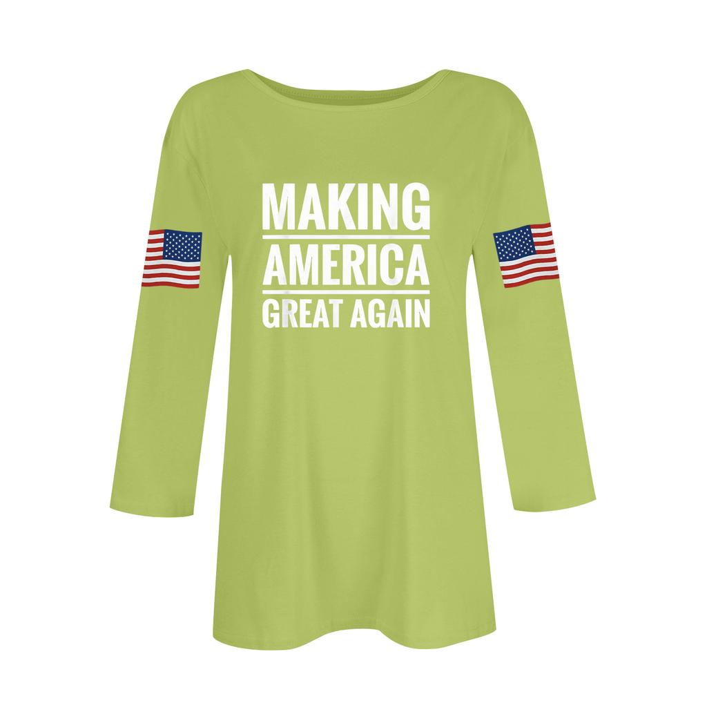 Women's Casual Fashionable Sexy Comfortable Neck Three-Quarter Sleeve Top