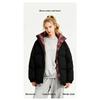 Winter Women's Fashionable Casual Stand Up Collar Plaid Warm Cotton Jacket