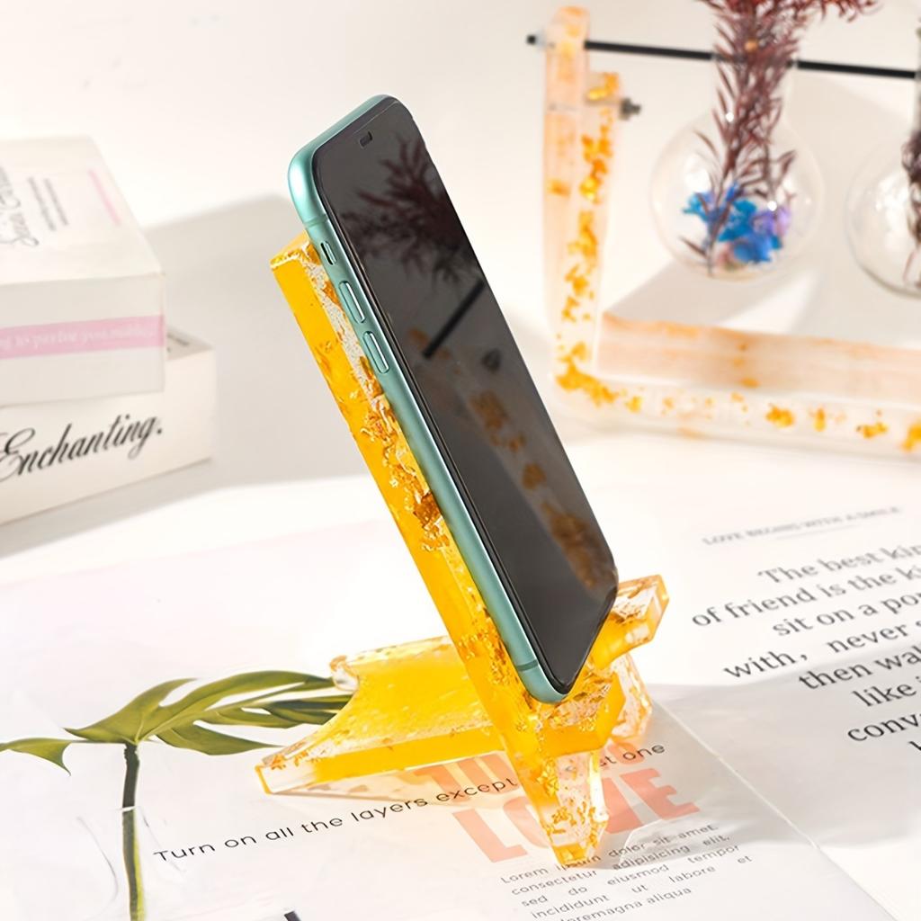 Phone Stand Resin Mold Mobile Phone Holder Epoxy Casting Moulds for DIY Craft