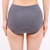 Natural Moon Organic Cotton Absorbent Made in Absorbent Sanitary Panties Charcoal Panties, Japan, Women's (Sizes L-LL, Gray)