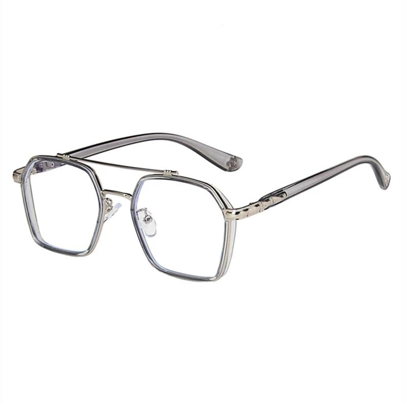 Iron Men Same Style Ultralight Anti-Blue Light Titanium Prescription Square Myopia Full Frames Eyeglasses Male Optical Glasses