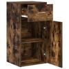 Sideboard with Drawers Smoked Oak 38 x 34 x 75 cm