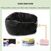 Travel Stuffable Neck Pillow Luggage Space-saving Portable Refillable Neck Support Cushion Car Train Airplane Headrest Pillow