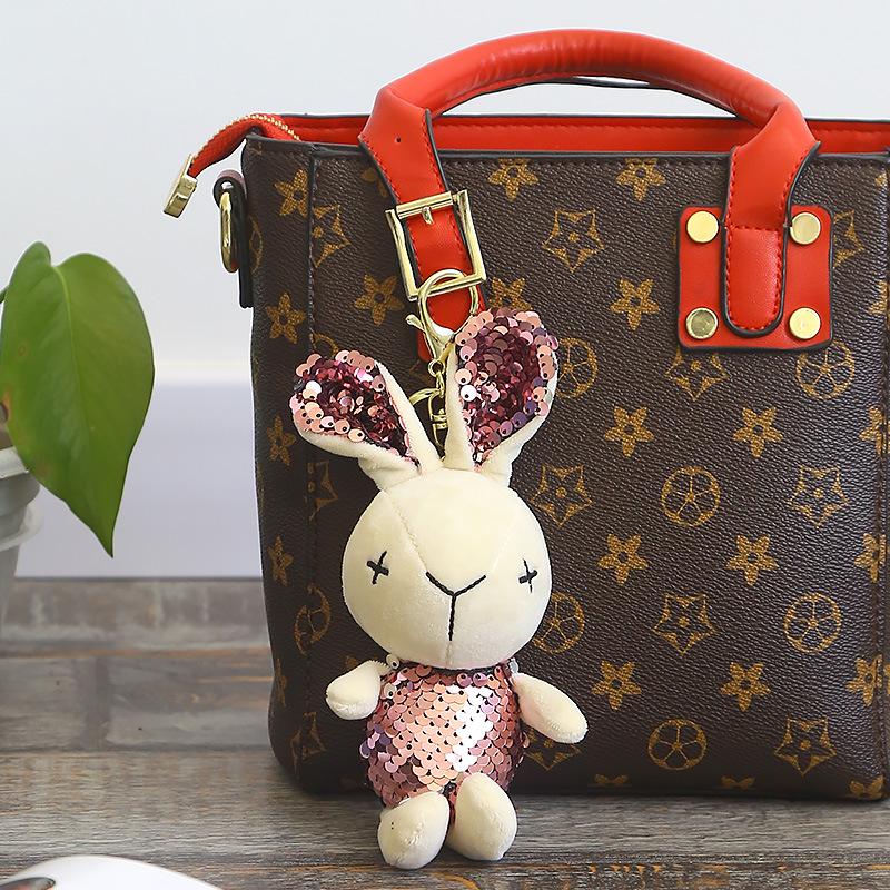 Children's Toy Rabbit Plush Doll Small Pendant Doll Backpack Cute Doll School Bag Keychain