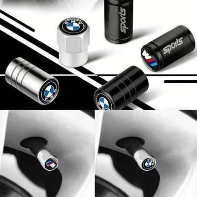 4Pcs For BMW M Sports F30 G20 G21 G30 G11 F15 X5 E36 E39 E46 E60 E90 E90 F10 Car Styling Wheel Tire Valve Caps Cover Accessories