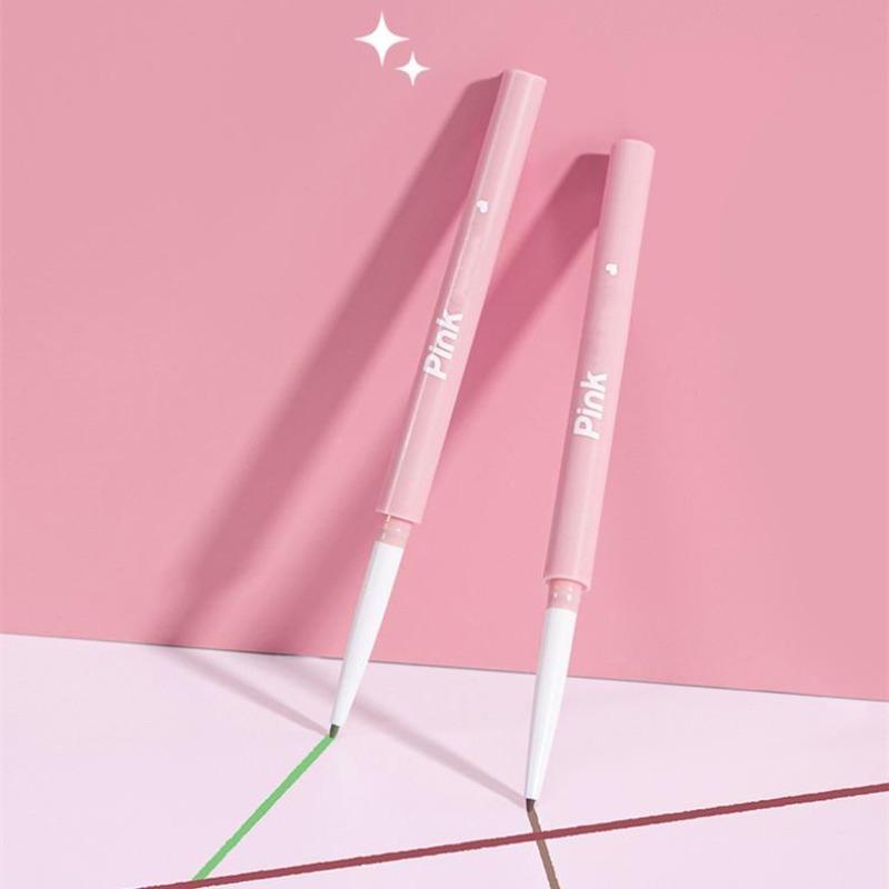 Trucco per gli occhi Matita eyeliner gel Impermeabile a lunga durata Colore Rosso Marrone Sdraiato Penna baco da seta Pigmento Eyeliner opaco Nuovo