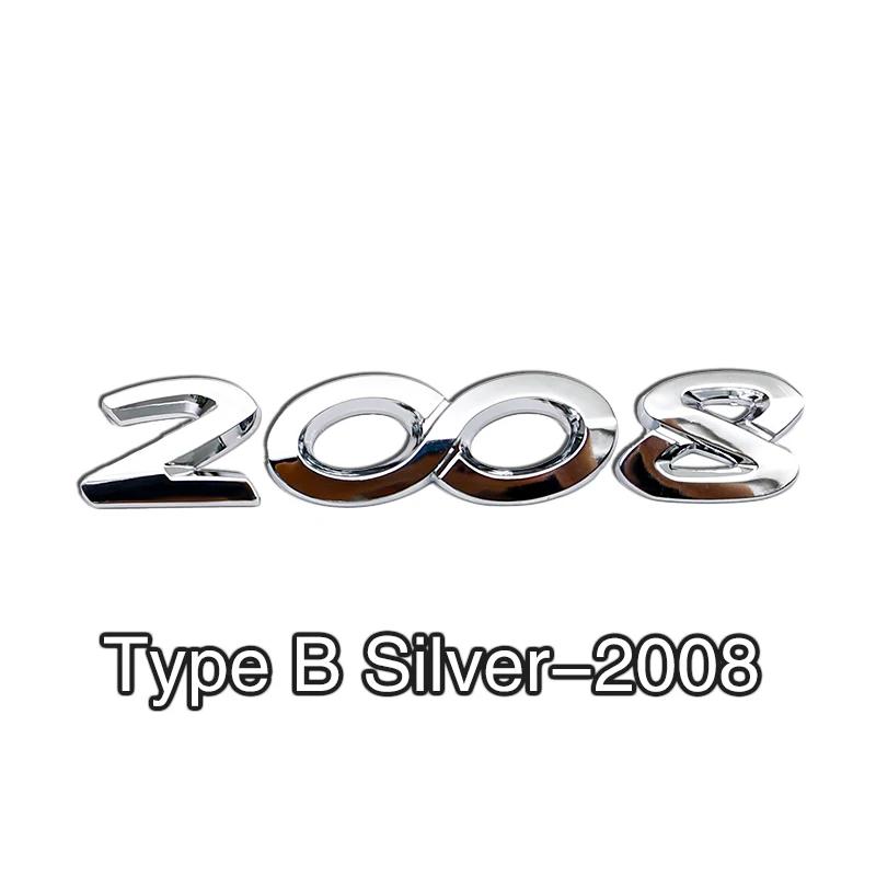 2026 Adesivo Auto Caldo 1 PZ Adesivo Auto in ABS Alta Qualità Stemmino Logo Bagagliaio Adesivo Numero per Peugeot 3008 4008 4008 5008 508L Acc