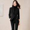 Women's High-End Red Blazer Suit - Casual, Professional, Celebrity Style for Autumn/Spring
