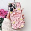 Cover For Infinix Smart 8 X6525 Back Casing Smart8 Colorful Butterfly Flower Luxury Painting Phone Case Transparent Soft TPU