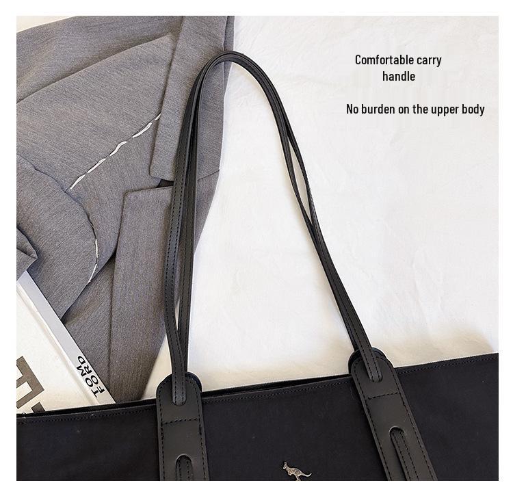 Jesienna Damska Torba Tote Dużej Pojemności - Jednolity Kolor, Wszechstronna, Modna Styl Na Ramię i Pod Ramię