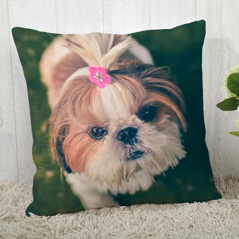 Fodera per cuscino per cane Shih Tzu Personalizza federa Moderna casa decorativa federa per soggiorno