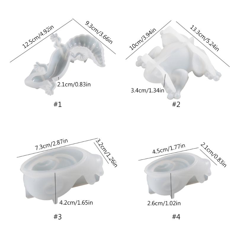for Frog Lizard Snail Animal Crafts Silicone Mold Epoxy Jewelry Mold Resin Casting Pendant Mold Suitable for Diy Crafts