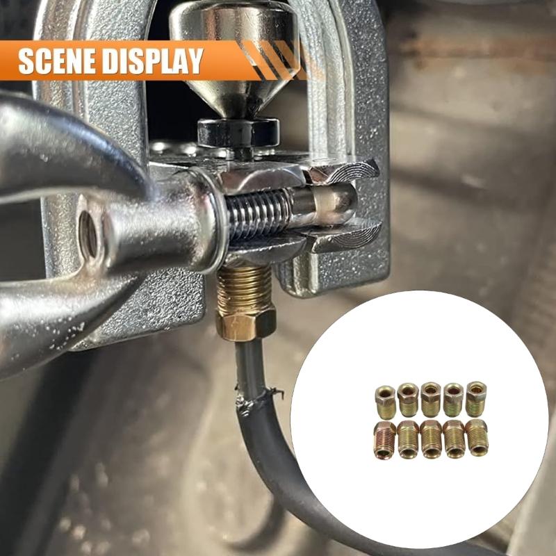 3/16 Brake Hose Adapter M10 Thread Accuracy Seal Automotive Brake Fitting Corrosion Resistant Strong Metal Design