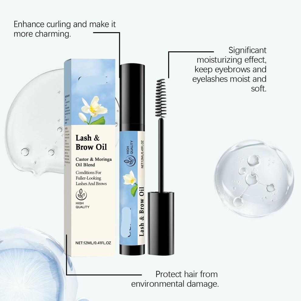 3PCS Natural Eyelash and Eyebrow Growth Serum for Fuller Defined Look and Stronger BreakageResistant Lashes