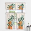 3D Floral Pattern Digital Print Kitchen Valance