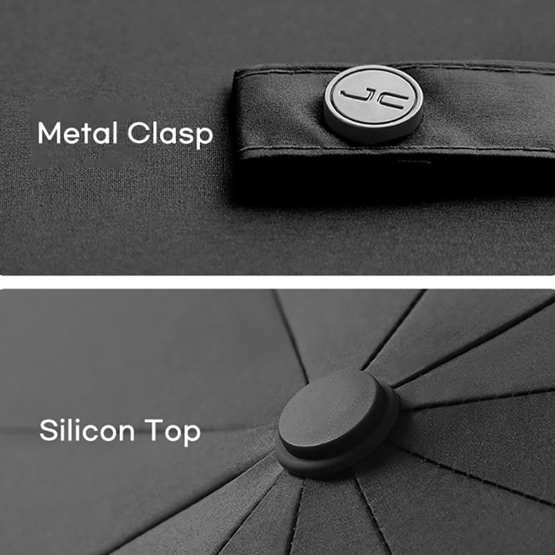 Новый автоматический зонт для мужчин ветрозащитный 12 ребер прочный складной зонт — фото 7