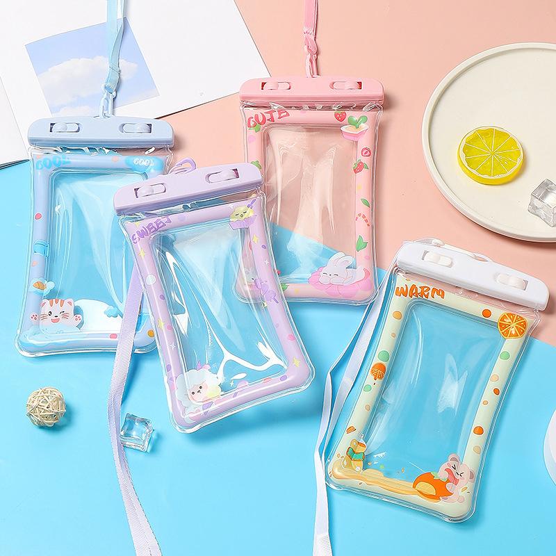 Waterproof Cartoon Phone Pouch Drift Diving Swimming Bag Underwater Dry Bag Case Cover For Phone Water Sports Beach Pool Skiing