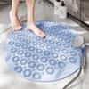 Elderly Anti-Slip Waterproof Shower Mat with Suction Cups & Foot Scrubber