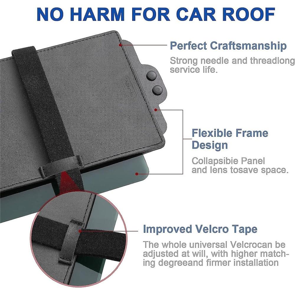 Sun Visor For Car With Zipper Slider, Upgraded Uv400 Car Sun Visor Extension With Pc Lens And Side Sunshade,anti-glare Car Visor 31x13cm